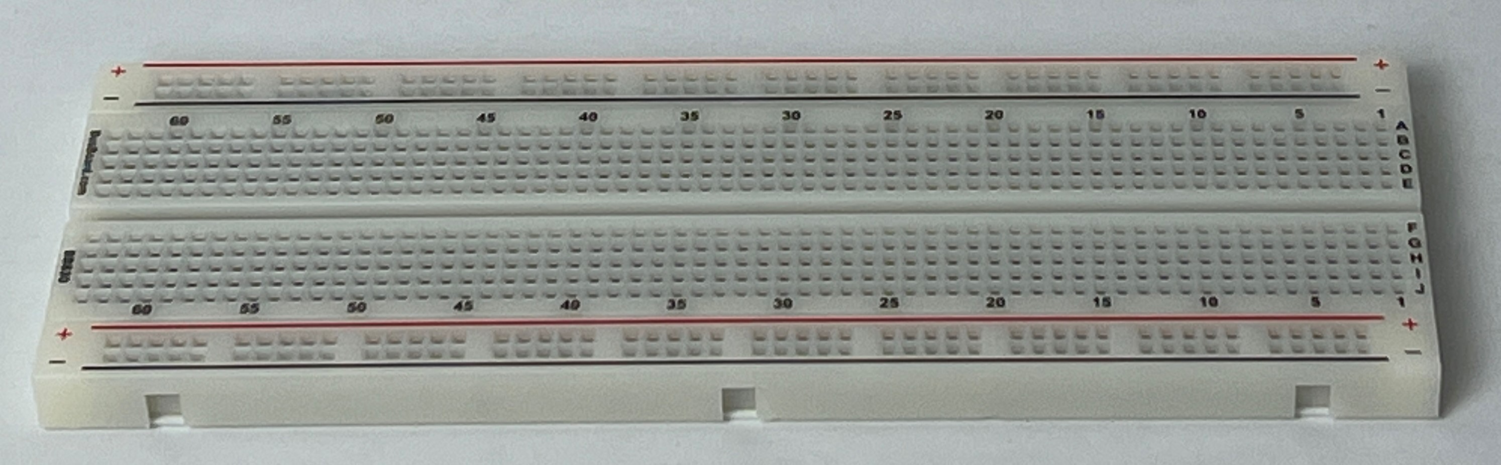 Picture of a breadboard